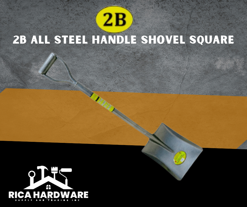 2B ALL STEEL HANDLE SHOVEL SQUARE