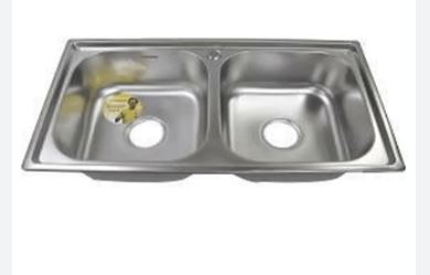 WATERHOUSE DOUBLE BASIN STAINLESS SINK