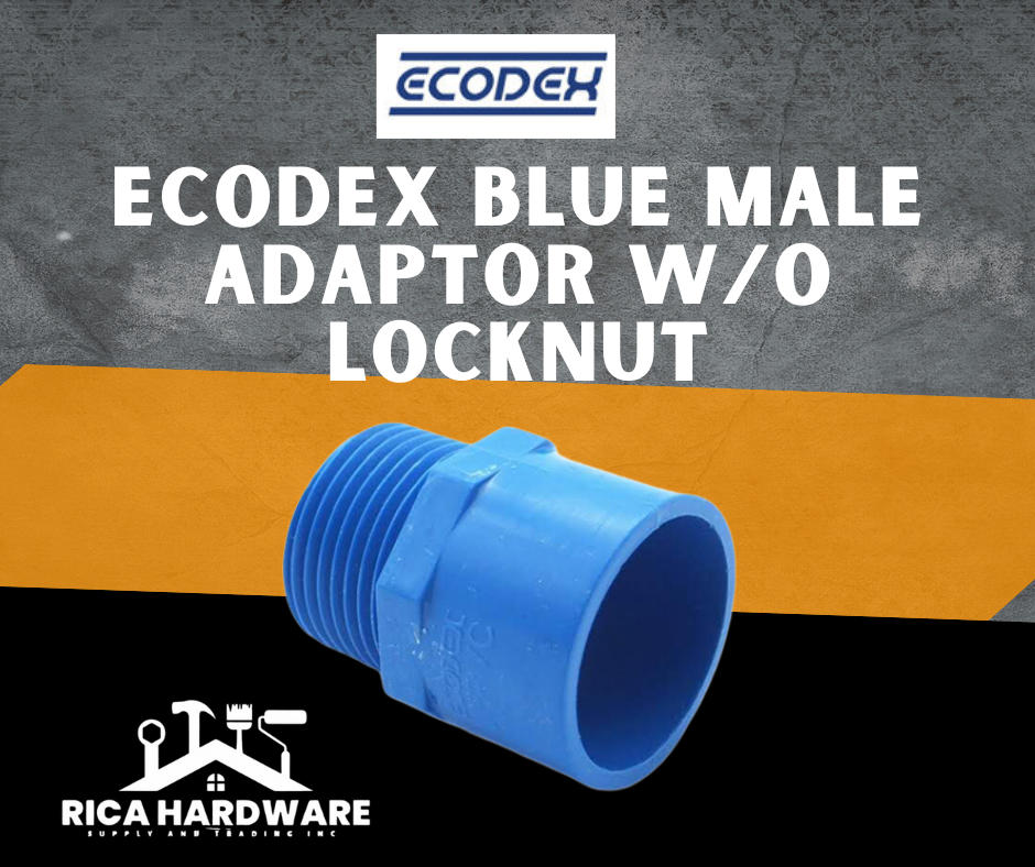 ECODEX BLUE MALE ADAPTOR W/O LOCKNUT