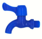 PVC FAUCET (BLUE/WHITE) P.B