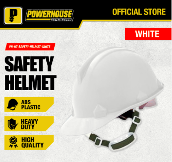 POWERHOUSE ABS PLASTIC SAFETY HELMET WHITE