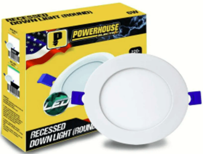 POWERHOUSE ELECTRIC LED RECESSED DOWNLIGHT RND DL (PHERD-HD-RND-12W-DL)