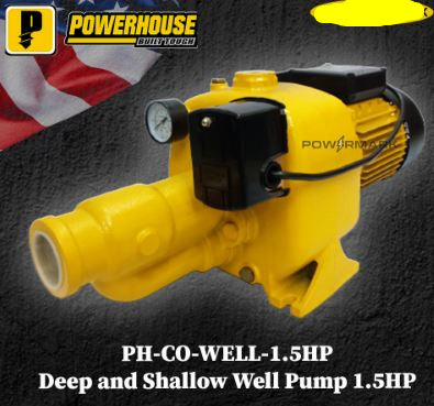 POWERHOUSE DEEP AND SHALLOW WELL PUMP 1.5HP (PH-CO-WELL-1.5HP)