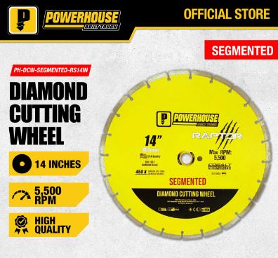 POWERHOUSE DIAMOND CUTTING WHEEL SEGMENTED 14"
