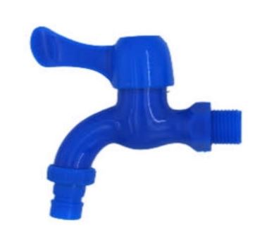 PVC FAUCET (BLUE/ WHITE) H.B