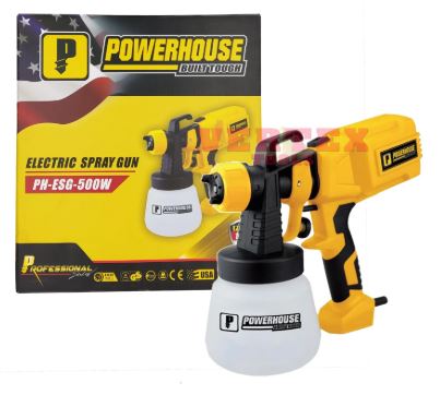 POWERHOUSE ELECTRIC SPRAY GUN W/UNIQUE BLOW FUNCTION PH-ESG-500-UBF