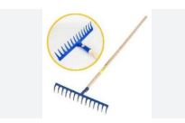 MEGA WOODEN HANDLE GARDEN RAKE (MGRWD)