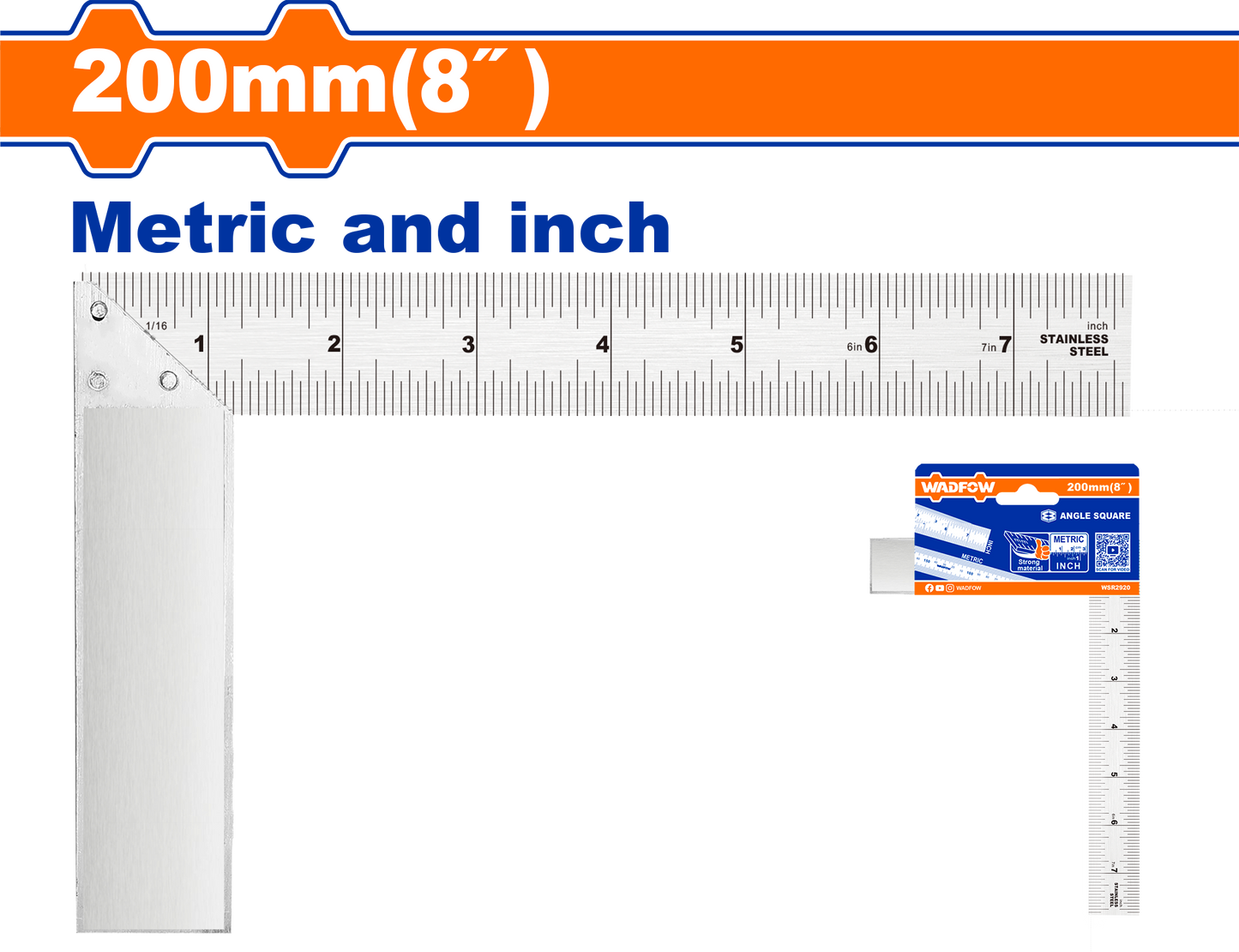 WADFOW ANGLE SQUARE (200MM/8")