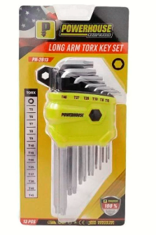 POWEERHOUSE LONG ARM HEX KEY SET (13PCS)