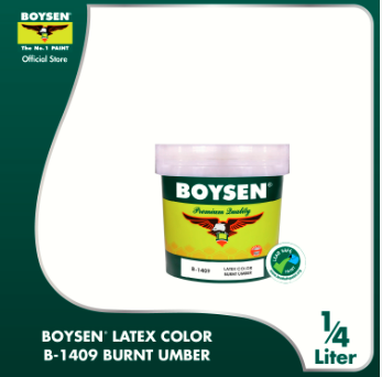 BOYSEN LATEX COLOR BURNT UMBER B-1409 (1/4L)