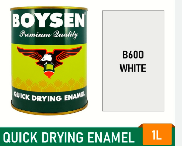 BOYSEN QUICK DRY ENAMEL WHITE B-600 (1L)