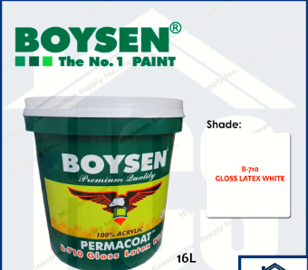 BOYSEN GLOSS LATEX WHITE B710 (16L)