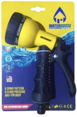 WATERHOUSE 8 PATTERN PLASTIC WATER SPRAY GUN (8-WAY )