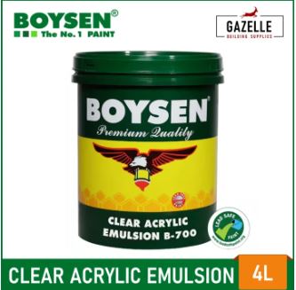 BOYSEN ACRYLIC EMULSION CLEAR GLOSS (4L)