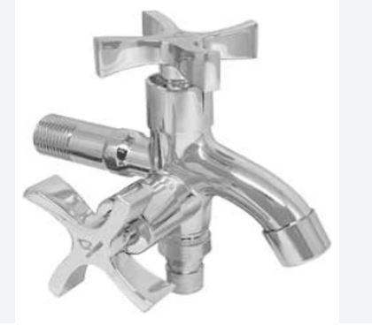 WATERHOUSE CHROME ALLOY 2-WAY  BIB TAP FAUCET CROSS HANDLE