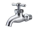 CHROME FAUCET PLAIN BIBB 1/2