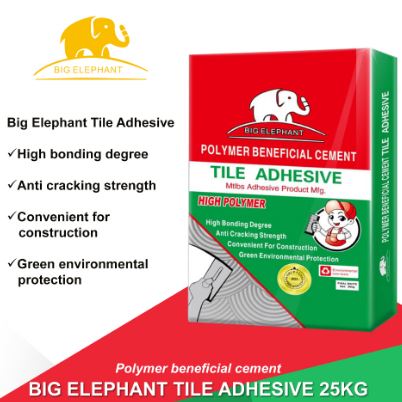 BIG ELEPHANT POLYMER BENEFICIAL CEMENT TILE ADHESIVE 25KG