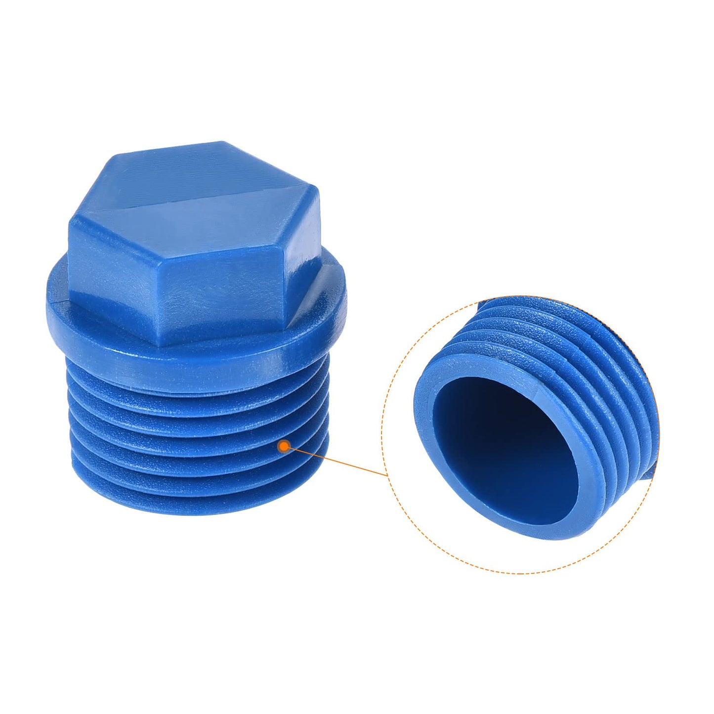 PVC BLUE PLUG 1/2