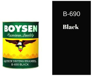 BOYSEN QUICK DRY ENAMEL BLACK 1L