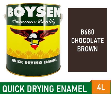 BOYSEN QUICK DRYING CHOCOLATE BROWN B680 4L – Rica Hardware Supply And ...