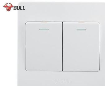 BULL 2 GANG DOORBELL SWITCH