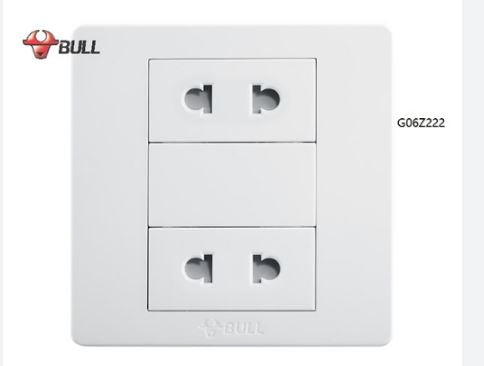 BULL 2 GANG UNIVERSAL OUTLET SET