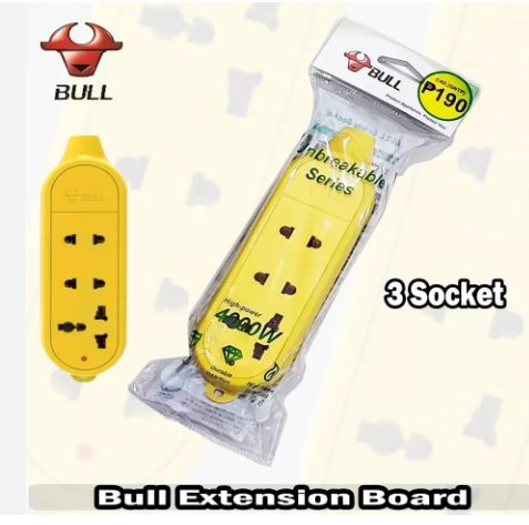 BULL UNBREAKABLE SERIES 3-OUTLET EXTENSION SOCKET GNTP C5