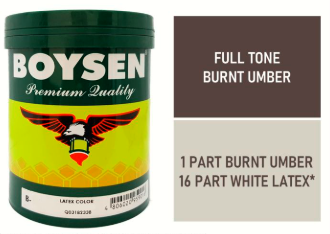 LATEX BURNT UMBER LITRO 1L