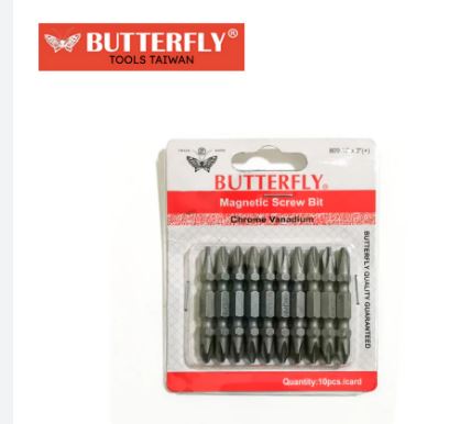 BUTTERFLY MAGNETIX SCREW BIT 1/4X2 CR-V