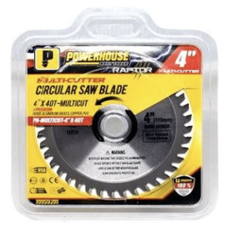 POWERHOUSE CIRCULAR SAW CARBIDE MULTI CUTTER BLADE