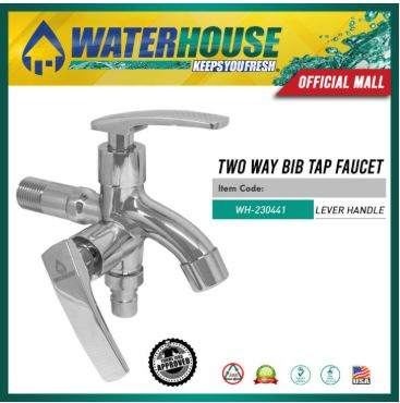 WATERHOUSE CHROME ALLOY 2 WAY BIB TAP FAUCET LEVER HANDLE