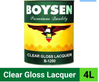 BOSYEN CLEAR GLOSS LACQUER B-1250 (4L)