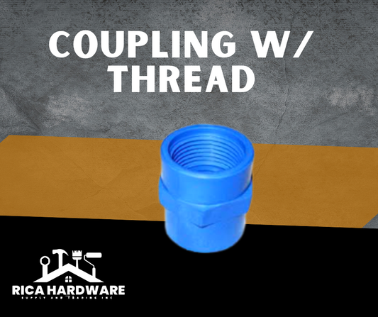 COUPLING W/ THREAD (PVC)