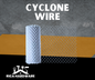 CYCLONE WIRE 2X2X4FT 5M