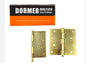 DORMER BRASS PLATED LOOSE PIN HINGES  4"