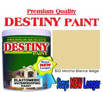 DESTINY ELASTOMERIC PAINT 822 MOCHA BLANCHE BEIGE 4L