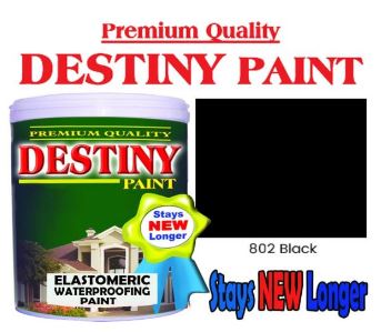 DESTINY ELASTOMERIC PAINT BLACK 807 4L