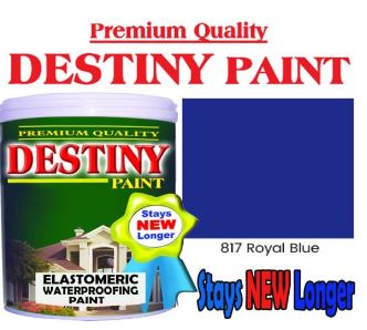 DESTINY ELASTOMERIC PAINT ROYAL BLUE 817 4L