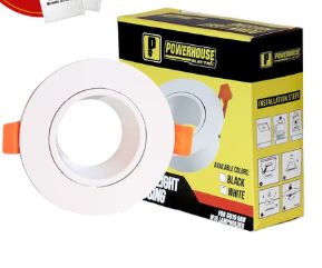 POWERHOUSE ELECTRIC DOWNLIGHT HOUSING WHITE