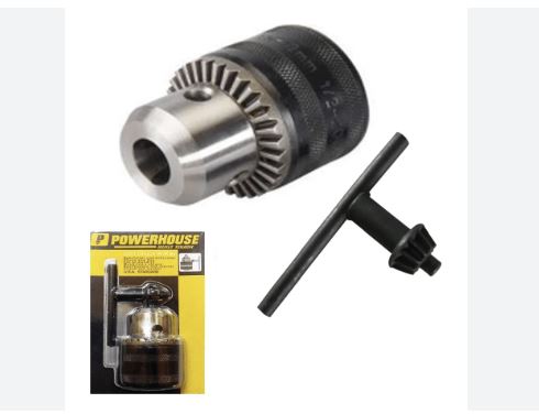 POWERHOUSE DRILL CHUCK THREADED W/KEY & SDS ADAPTOR