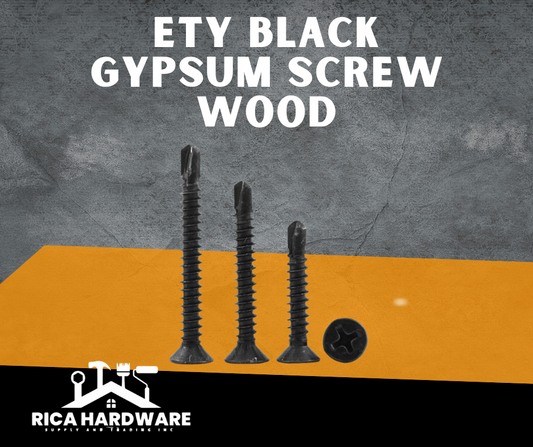 ETY	 BLACK GYPSUM SCREW WOOD