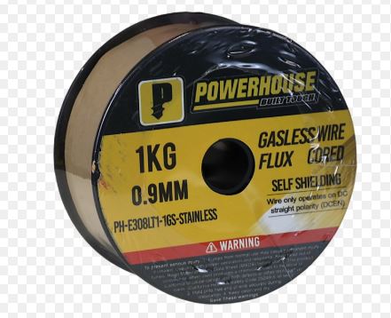 POWERHOUSE FLUX CORED WIRE E308L1-1GS FOR GASLESS MIGWELD FOR STAINLESS