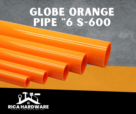 GLOBE ORANGE PIPE "6 S-600