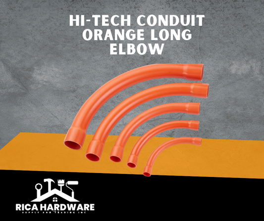 HI-TECH CONDUIT ORANGE LONG ELBOW