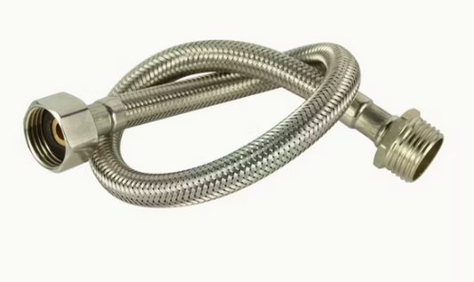 STEEL KNITTED FLEXIBLE HOSE 3/8X7/8X18INCH