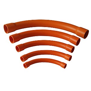 PVC ORANGE LONG ELBOW 1"