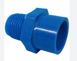 PVC BLUE MALE ADAPTOR 1/2