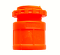 PVC ORANGE MALE ADAPTOR WITH LOCKNUT 1/2