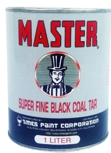 MASTER SUPER FINE BLACK COAL TAR 1L