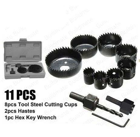 MEGA HOLE SAW SET 11PCS
